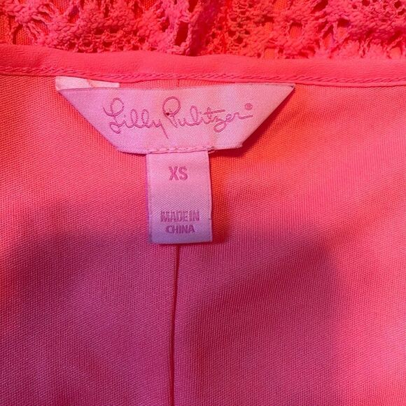 Lilly Pulitzer Lamora Lace Mini Dress Pucker Pink - Picture 5 of 9